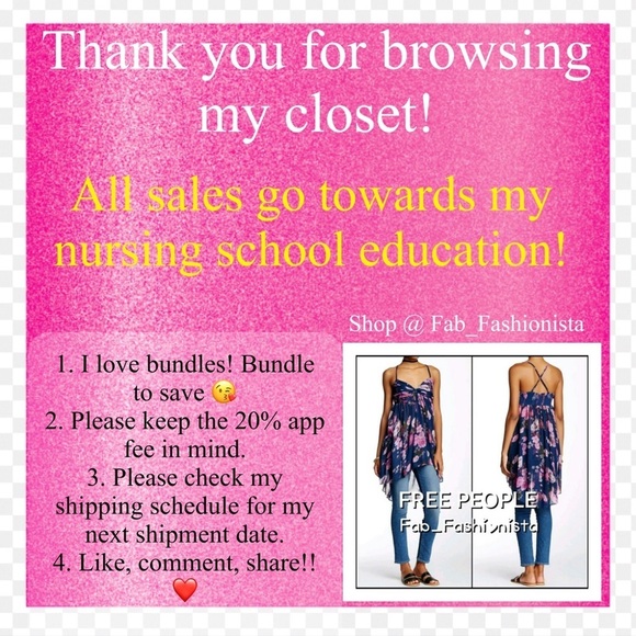 Free People Floral Tunic Top size XSmall Blue - Picture 13 of 15